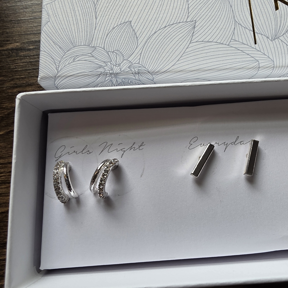 Silver Earring Set - Picture 2 of 10